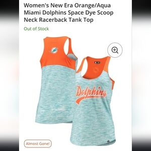 NFL New Era Miami Dolphins Racer Back Tank Top